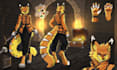 draw a custom furry ref sheet, fursona, anthro character design