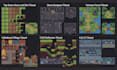 do 2d top down tileset and tilemap game environment sci fi pixel rpg game assets