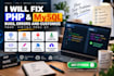 fix PHP bugs, errors and customize your existing website