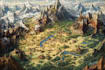 illustration fantasy map illustration
