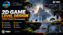 develop 2d game level and environment in unreal engine