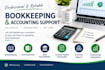 do bookkeeping, excel accounting and financial data entry