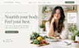 design wix nutrition coach website squarespace dietitian wellness website