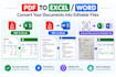 convert PDF or documents into editable excel and word files