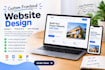 design a custom frontend website as front end developer modern responsive design