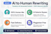 manually rewrite ai content to human written blog posts