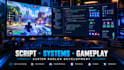 create, build and script a professional roblox game of choice