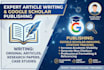 write and publish, scopus research article on google scholar
