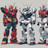 do anime style mecha robot illustrations