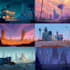 create 2d game environment concept art and illustration