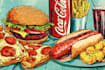 draw a food pop art illustration