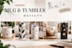 design custom coffee mug, tumbler and drinkware wraps