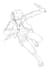 draw custom pose anime character lineart