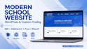 design school website in wordpress and coding