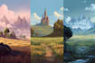 design immersive landscape game environment backgrounds