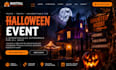 design squarespace halloween event website ticket registration booking  website