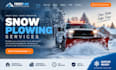 design squarespace snow plowing website winter maintenance snow removal contract