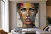 create professional color abstract portrait art