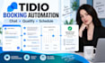 setup automated client booking schedules using fast tidio chat integration