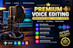 professionally edit, clean and enhance your voice audio