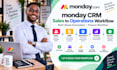 monday CRM sales to operations workflow multi board automation  finance workflow