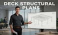 deck structural plans, framing, beams and footings