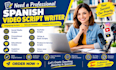 write engaging video scripts and social media video scripts in spanish
