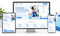 design and develop a custom house or office cleaning website with booking