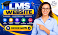 build lms educational website online course website education, elearning website