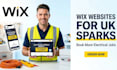 build a wix website for UK electricians and electrical contractors