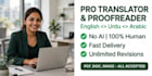 write translate urdu to english and arabic professionally