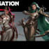 create dnd character art and concept art fantasy
