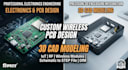do wireless pcb design with 3d cad modeling and realistic rendering