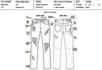 make women denim tech pack with emblishment design