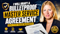draft a bulletproof master service agreement msa for your business