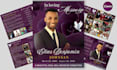 design funeral program, memorial booklet and obituary flyer