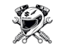 make a professional bike helmet business logo