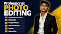 do professional background removal and photo editing HD