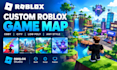 build roblox map,roblox game map, roblox studio city map, obby map, low poly map