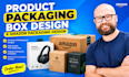 do product packaging box design and amazon packaging design