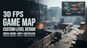 design 3d fps game map, 3d multiplayer fps map, fps level design, 3d environment