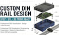design custom din rail enclosure for pcb and electronics devices