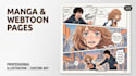 create manga webtoon comic pages sequential graphic novel cover character design