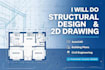 do professional autocad 2d drawing