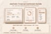 design aesthetic notion budget planner and printable tracker