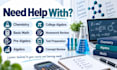 provide personalized chemistry and math tutoring
