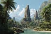 create immersive fantasy environment illustrations
