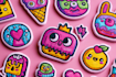 create cute doodles, illustration, sticker design
