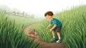 do children book illustration, kids book