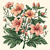 draw hand drawn botanical line art for tattoo, packaging